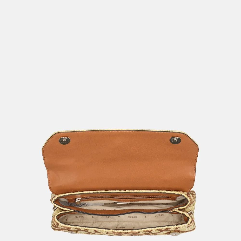 Guess Kirsten handtas natural/caramel bij Duifhuizen