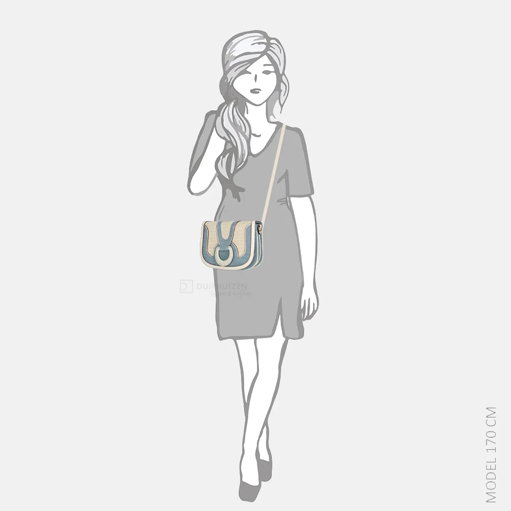 Laurent David crossbody tas off white bij Duifhuizen