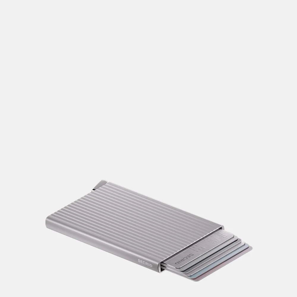 Secrid Premium Cardprotector pasjeshouder Fluted Silver +  bij Duifhuizen