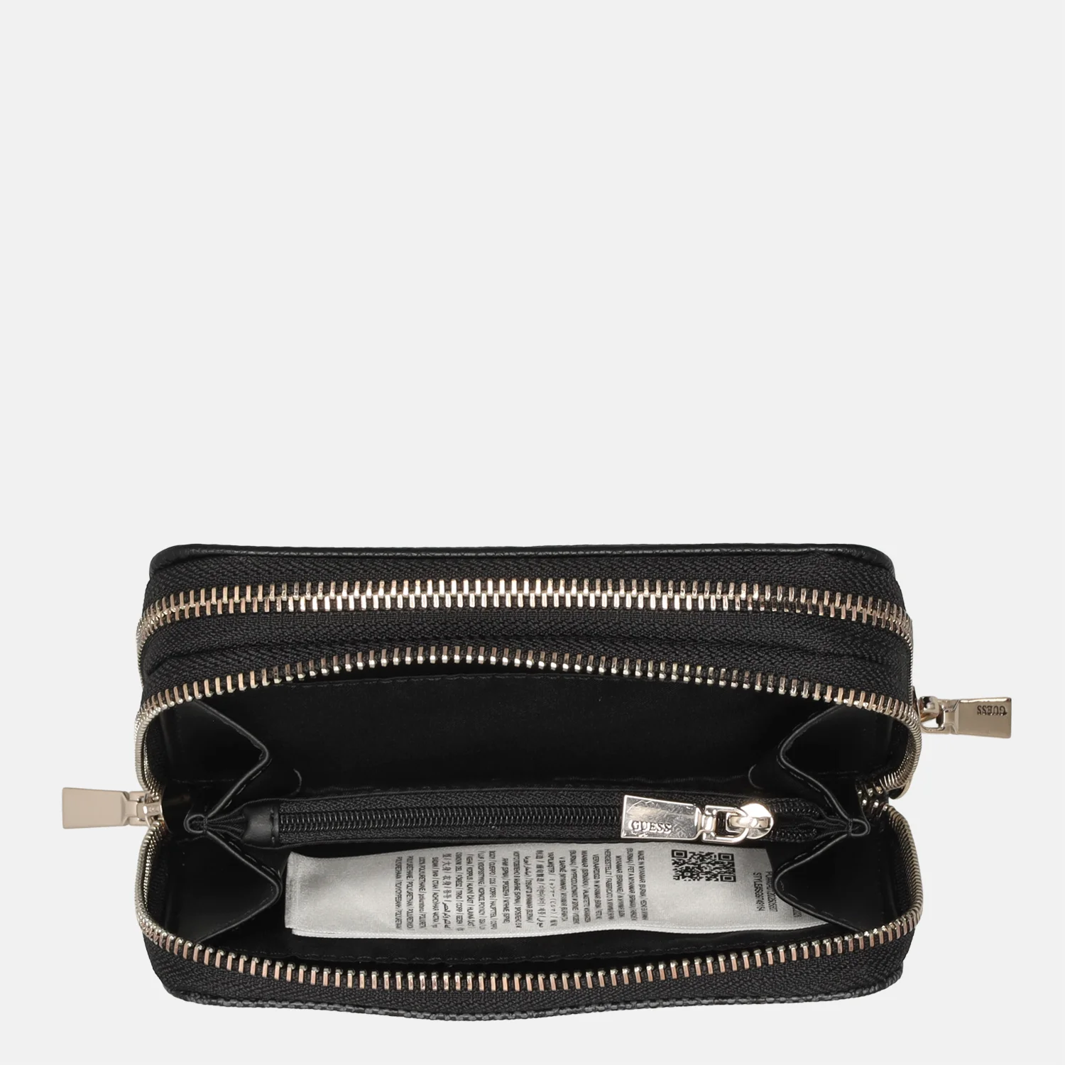 Guess Lindsey portemonnee coal logo bij Duifhuizen