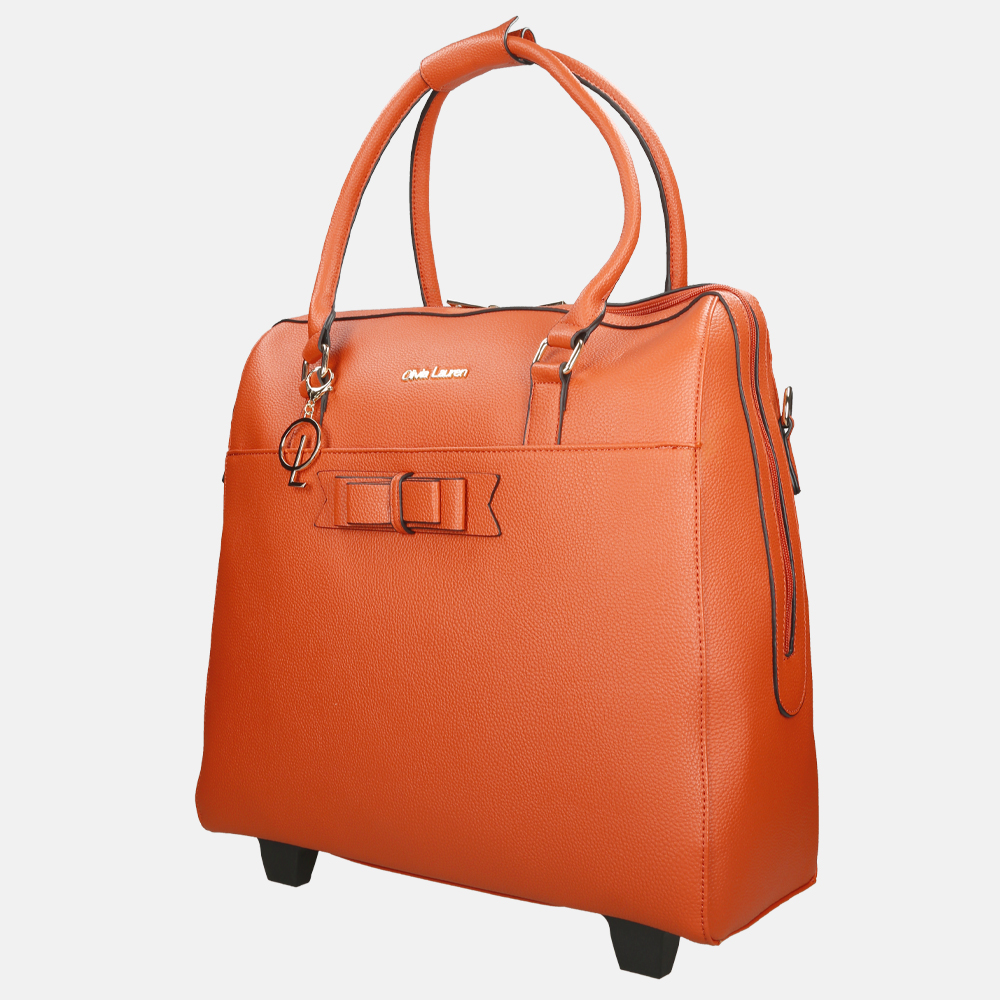 Olivia Lauren business trolley oranje bij Duifhuizen
