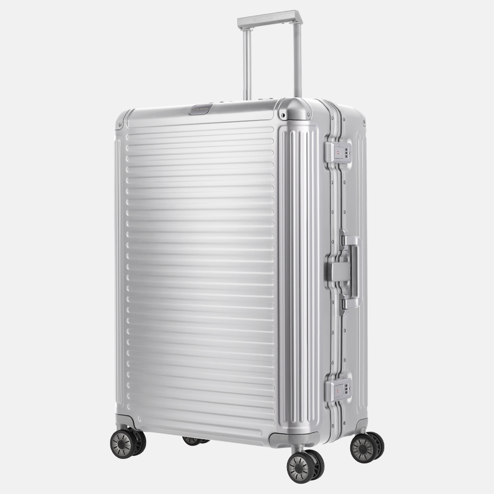 Travelite Next koffer 77 cm silver bij Duifhuizen