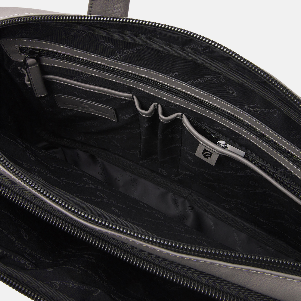 Castelijn & Beerens Charlie laptoptas 15 inch grey bij Duifhuizen