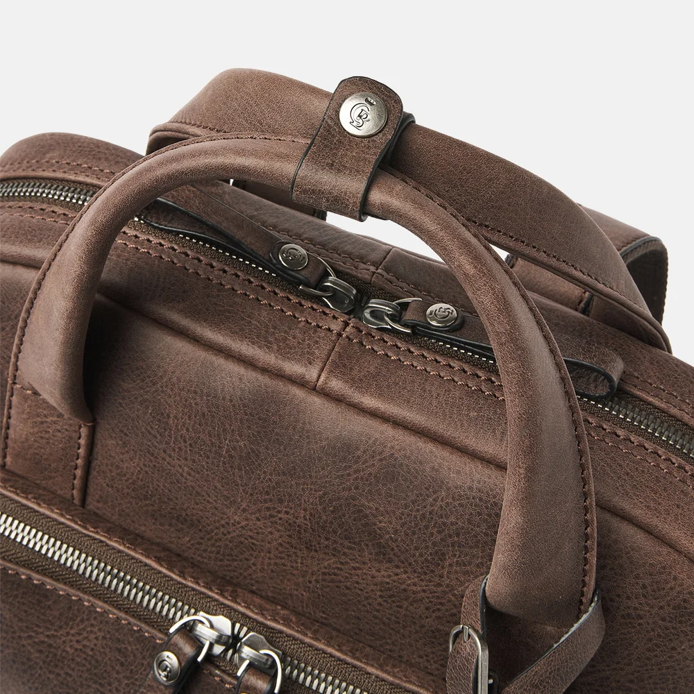 Castelijn en Beerens laptoprugzak 15 inch mocca bij Duifhuizen