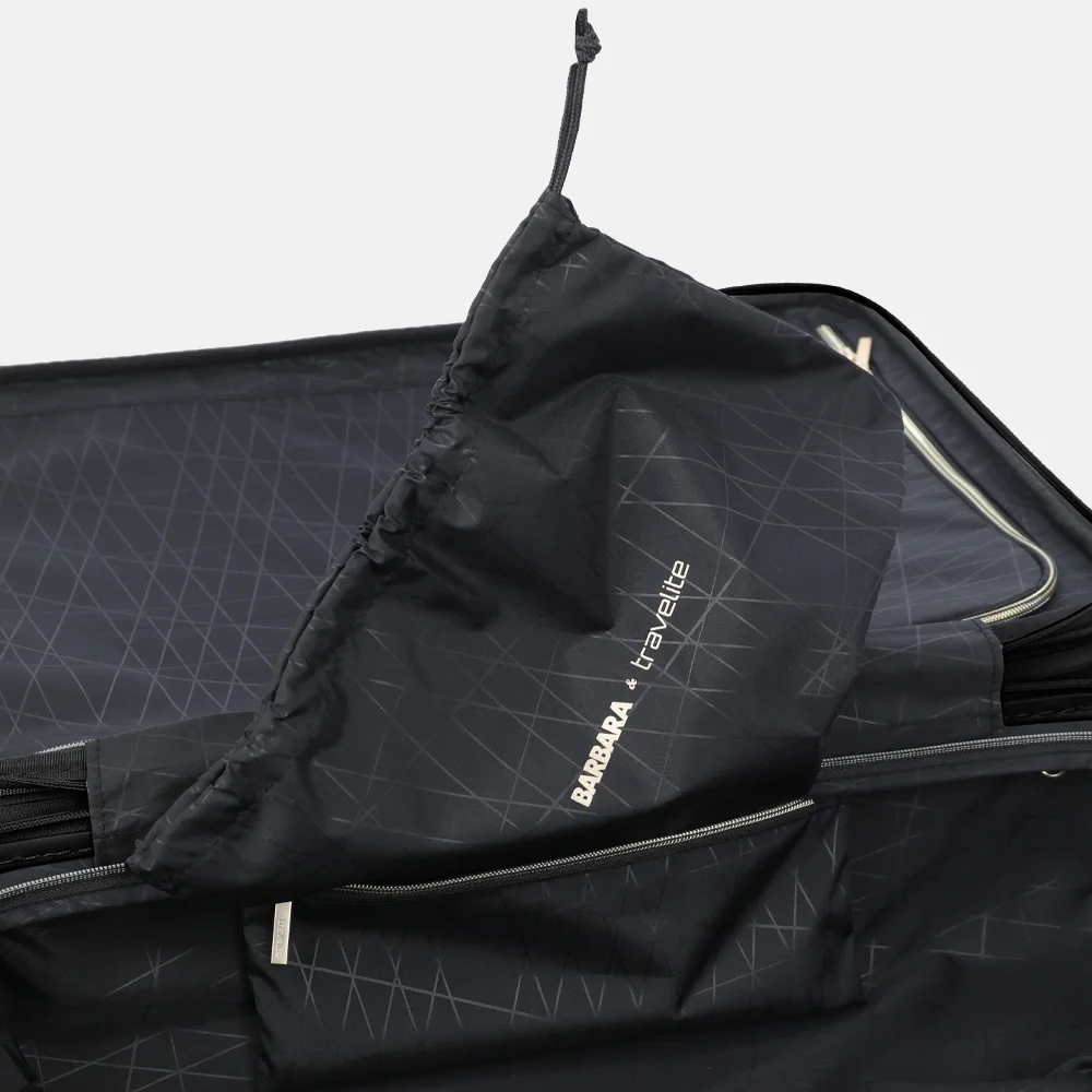 Travelite Barbara Stepp reiskoffer 80 cm black bij Duifhuizen