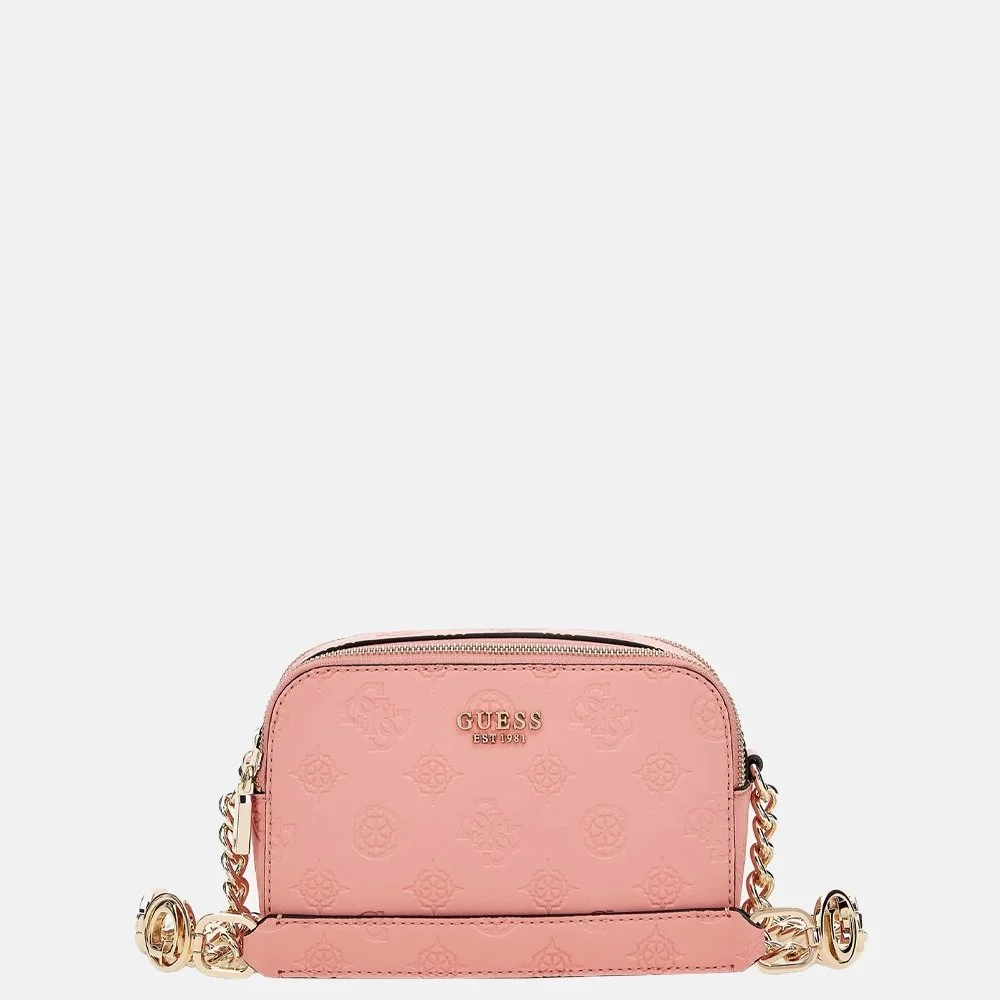 Guess Galeria camerabag crossbody tas pink bij Duifhuizen