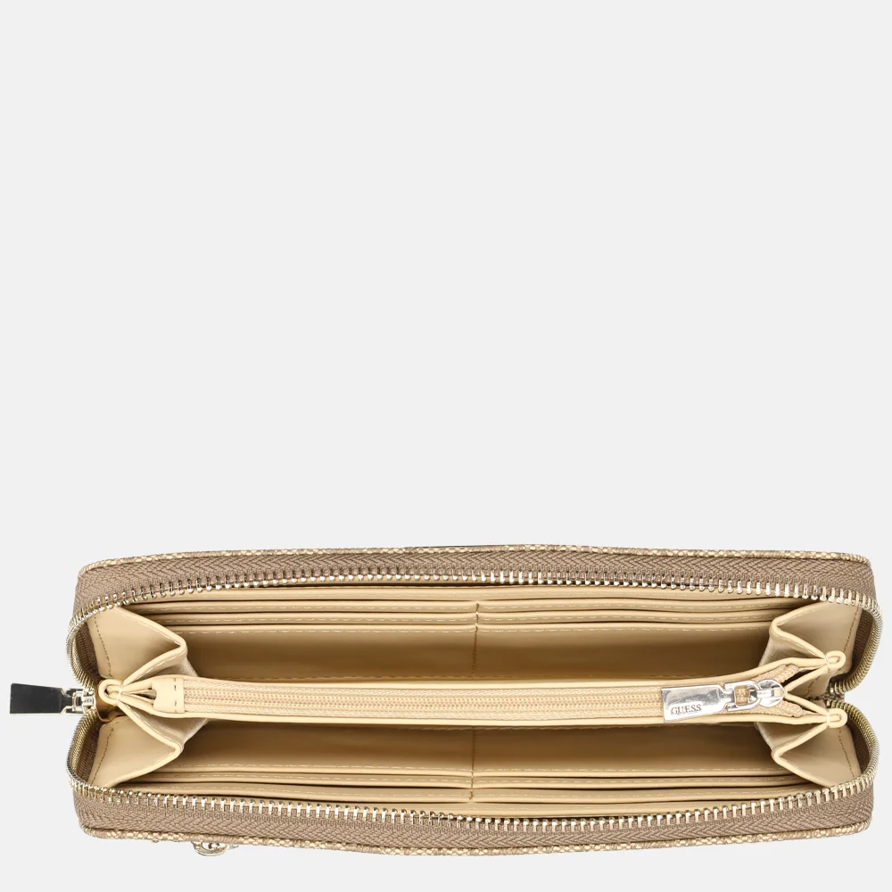 Guess  Laurel II portemonnee latte logo bij Duifhuizen