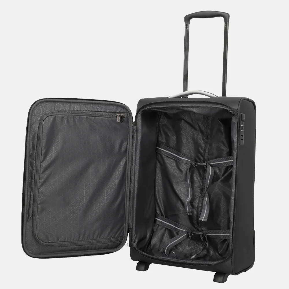 Travelite Jetpack handbagage koffer 55 cm black bij Duifhuizen