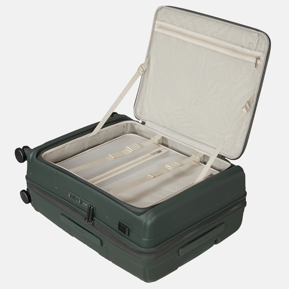 Samsonite Paralux HS Spinner reiskoffer expendable 67 cm olive bij Duifhuizen