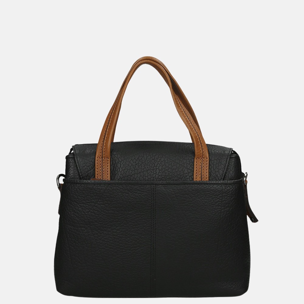 Berba Chamonix handtas M black bij Duifhuizen