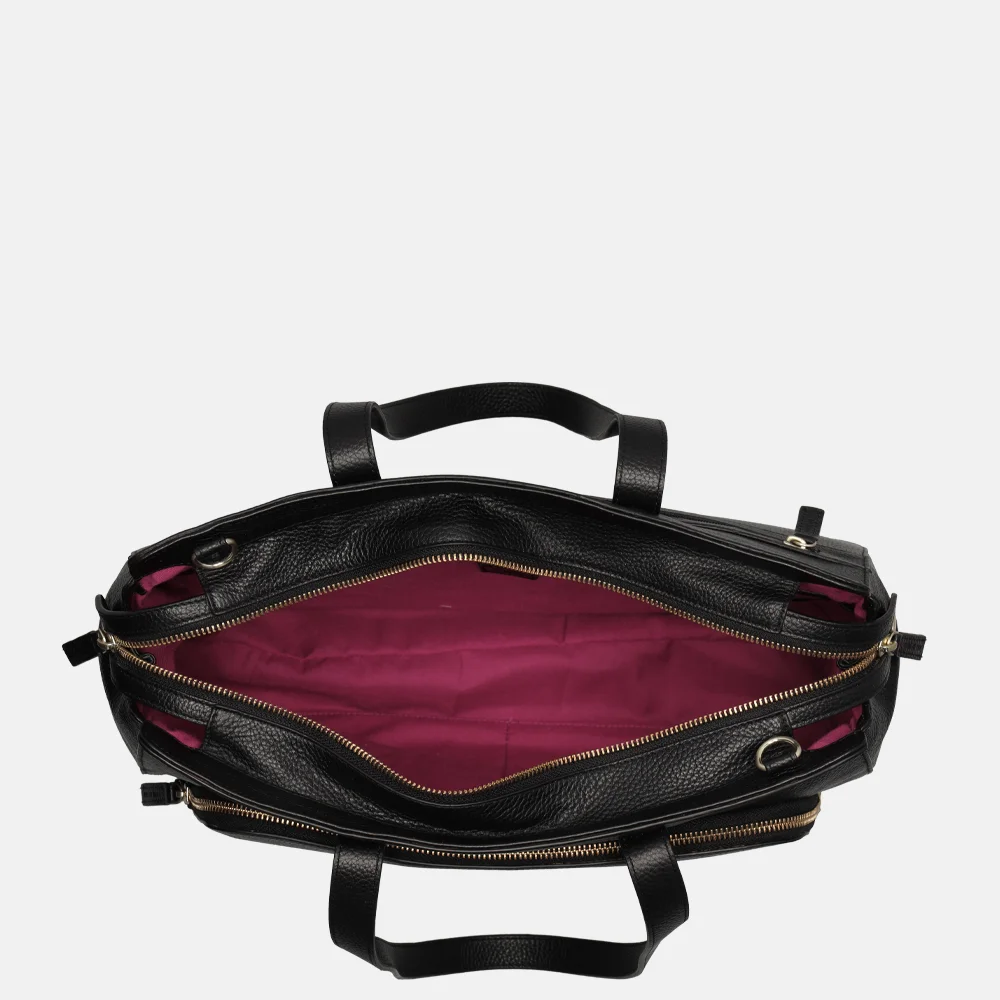 Rise of Rosa laptoptas 16 inch zwart bij Duifhuizen