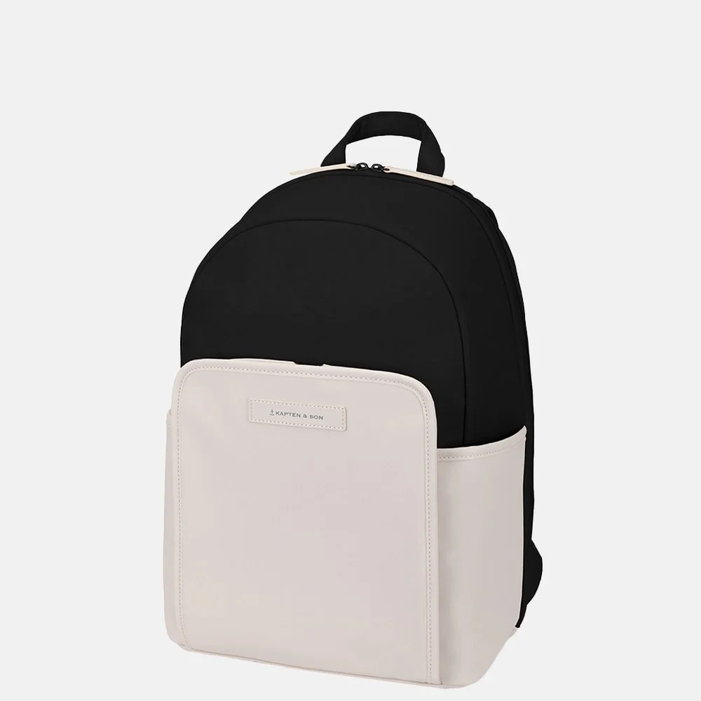 Kapten & Son Aalborg rugzak cream black bij Duifhuizen