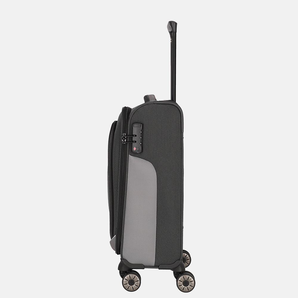 Travelite Viia handbagage koffer 55 cm anthracite bij Duifhuizen