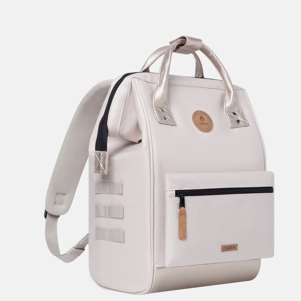 CABAIA Rugzak Laptop - Adventurer Medium (18L) - Waterafstotend - Rugtas voor Dames & Heren - Ideaal voor Werk, Studie & Reizen - Inclusief 2 Verwisselbare Voorvakken - Crème (Lobito CABAIA Rugzak Laptop - Adventurer Medium (18L) - Waterafstotend - Rugtas voor Dames & Heren - Ideaal voor Werk, Studie & Reizen - Inclusief 2 Verwisselbare Voorvakken - Crème (Lobito