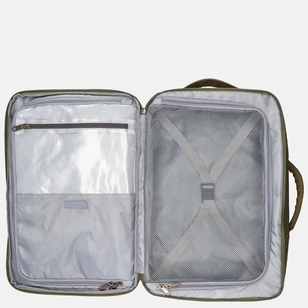 Beagles laptoprugzak 17 inch olijfgroen bij Duifhuizen