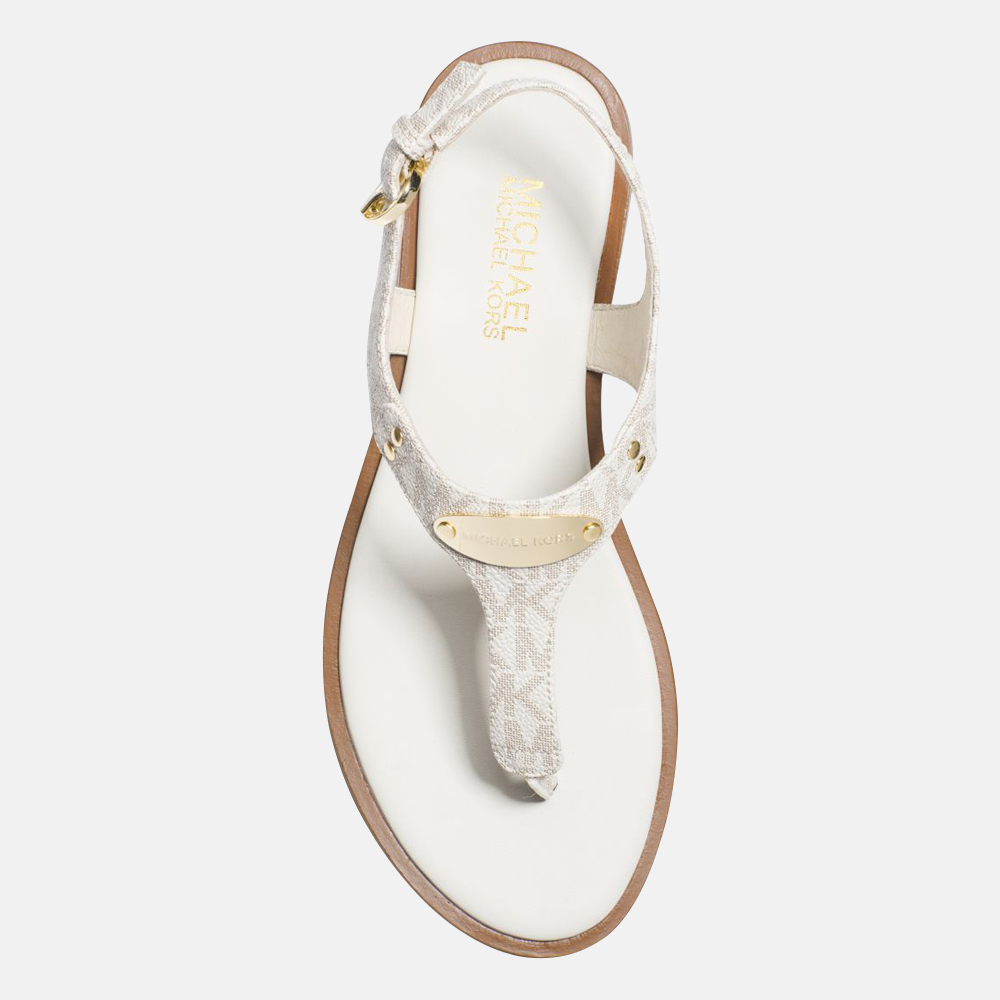 Michael Kors Plate sandalen vanilla bij Duifhuizen