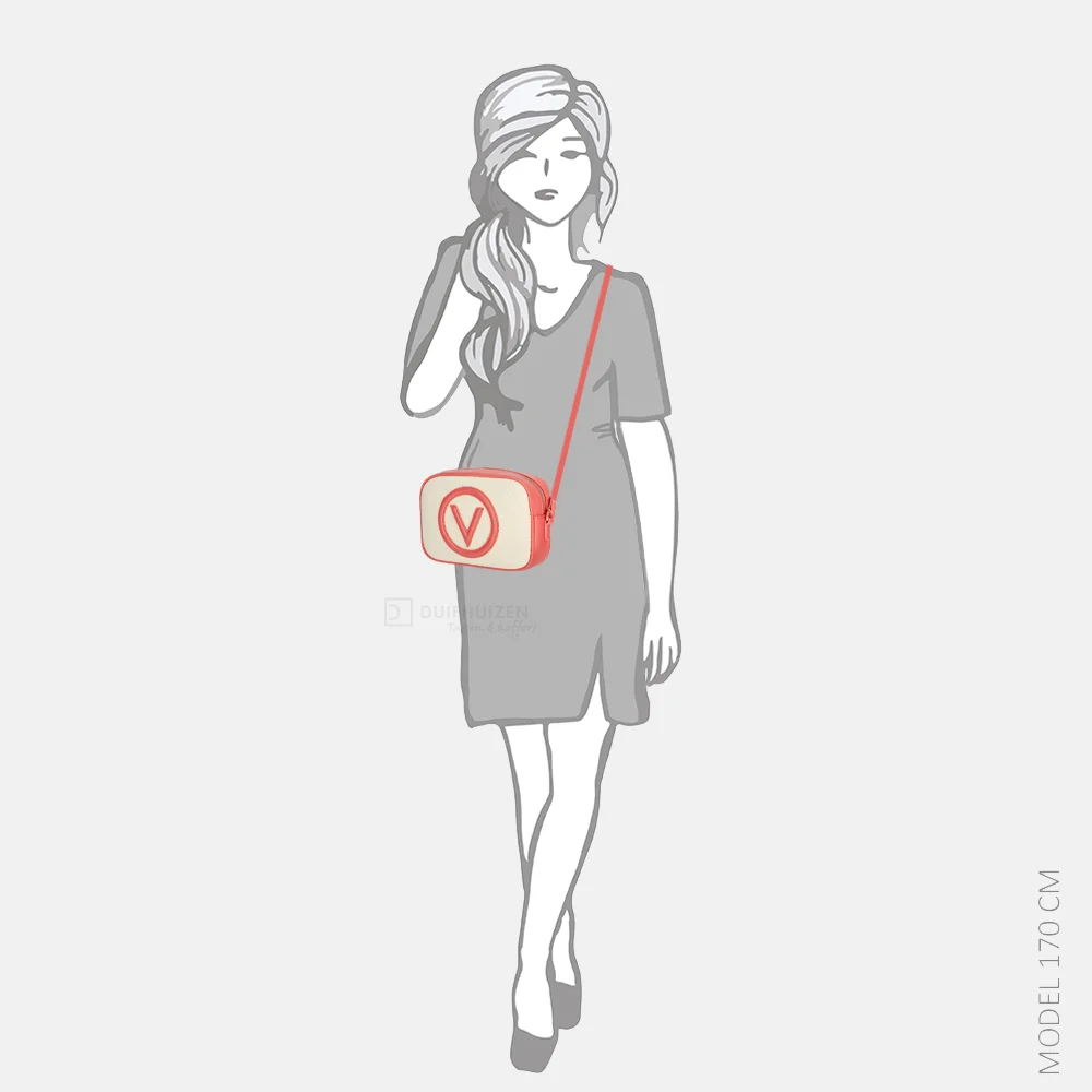 Valentino Bags Covent crossbody tas natur/coral bij Duifhuizen