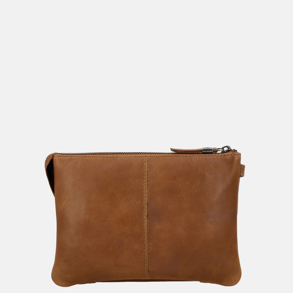 Hide & Stitches Porto crossbody tas brown bij Duifhuizen