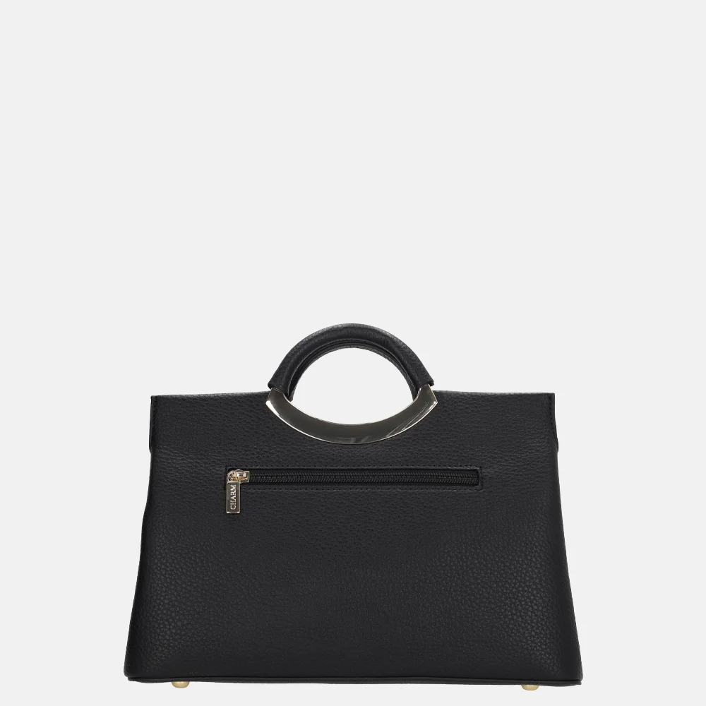 Charm London handtas beugel zwart bij Duifhuizen