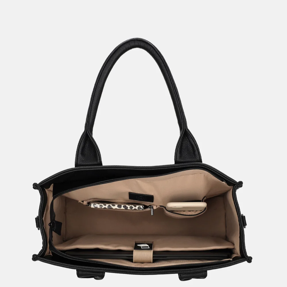 Charm London laptoptas 15 inch zwart bij Duifhuizen