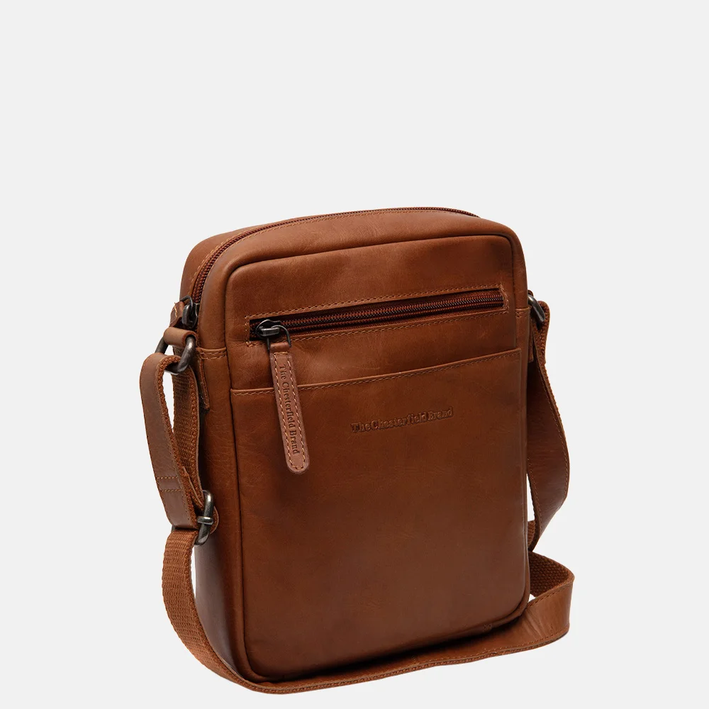 Chesterfield Laveno schoudertas S cognac bij Duifhuizen