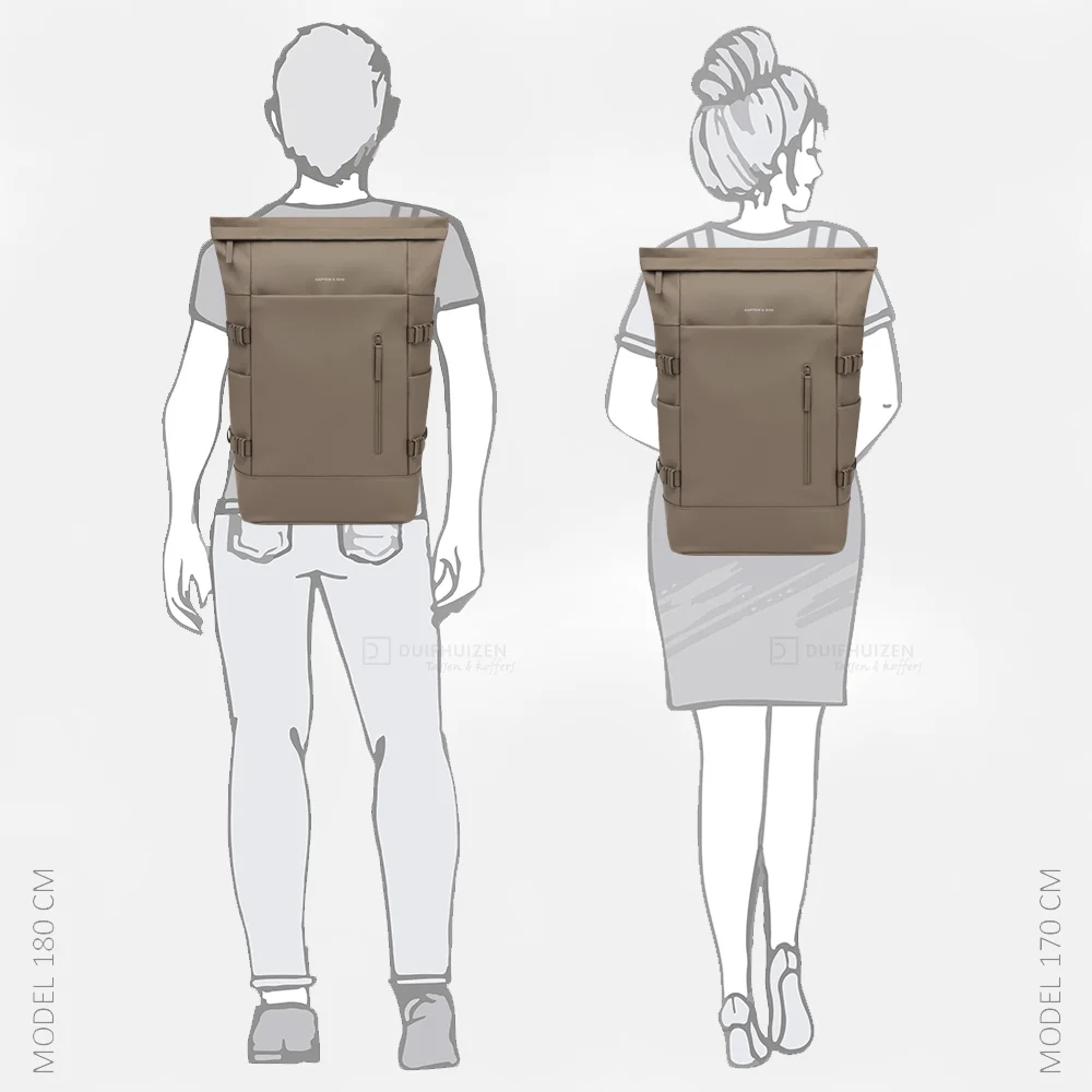 Kapten & Son Helsinki PRO rugzak 15 inch walnut bij Duifhuizen