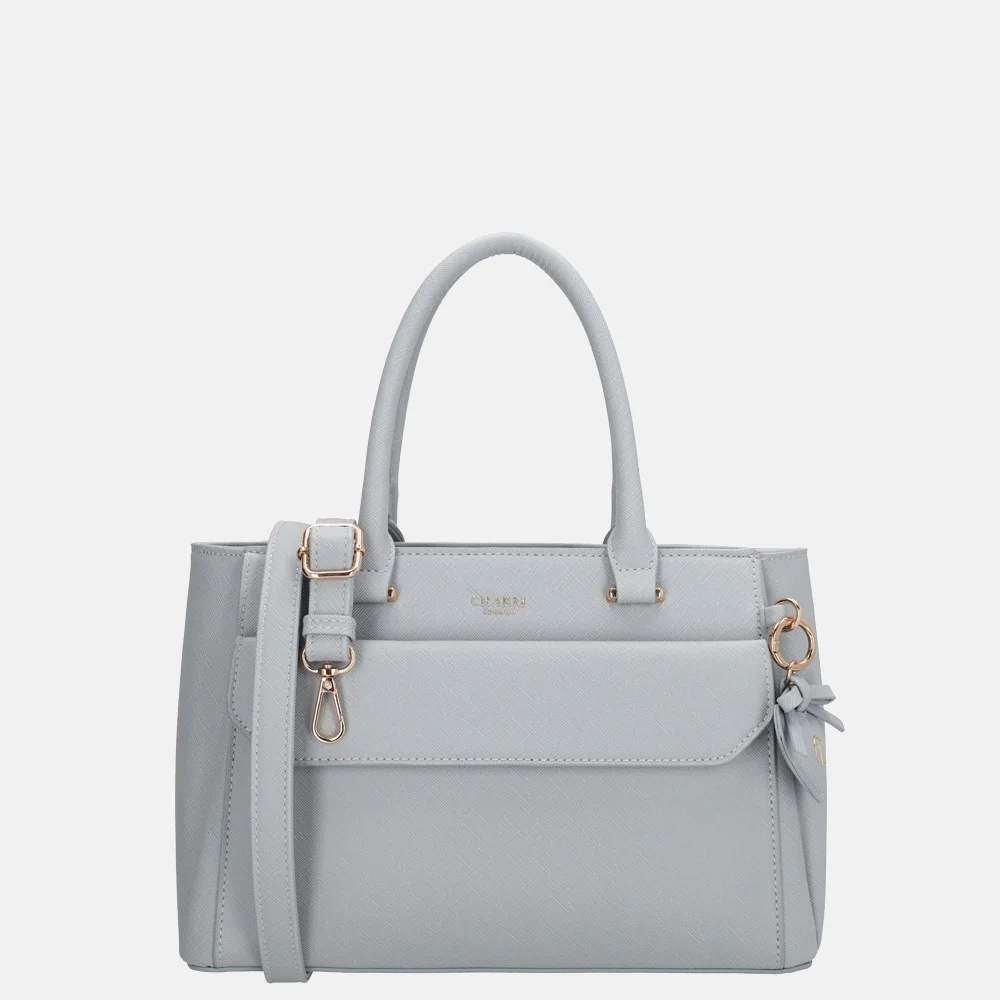 Charm London Cambridge handtas M lichtblauw