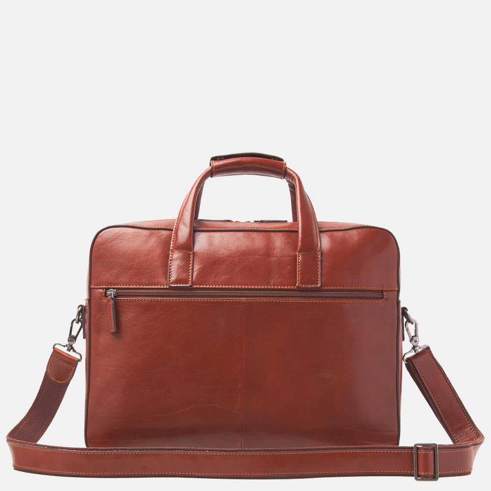 Castelijn & Beerens Ted laptoptas 15.6 inch cognac bij Duifhuizen