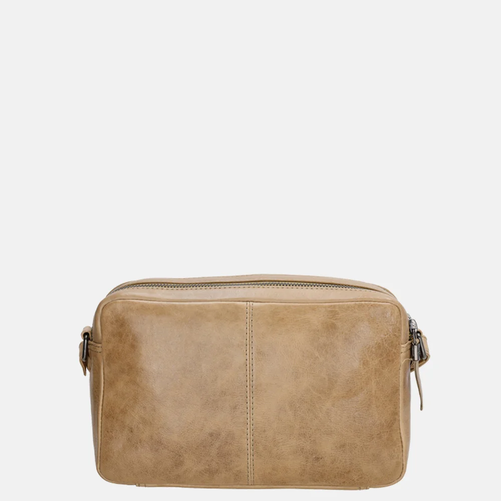 Micmacbags Porto crossbody tas taupe bij Duifhuizen