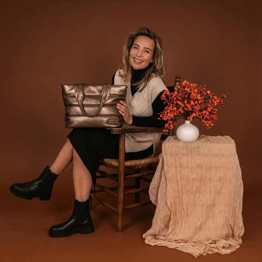 Zebra Trends Evie shopper brons bij Duifhuizen