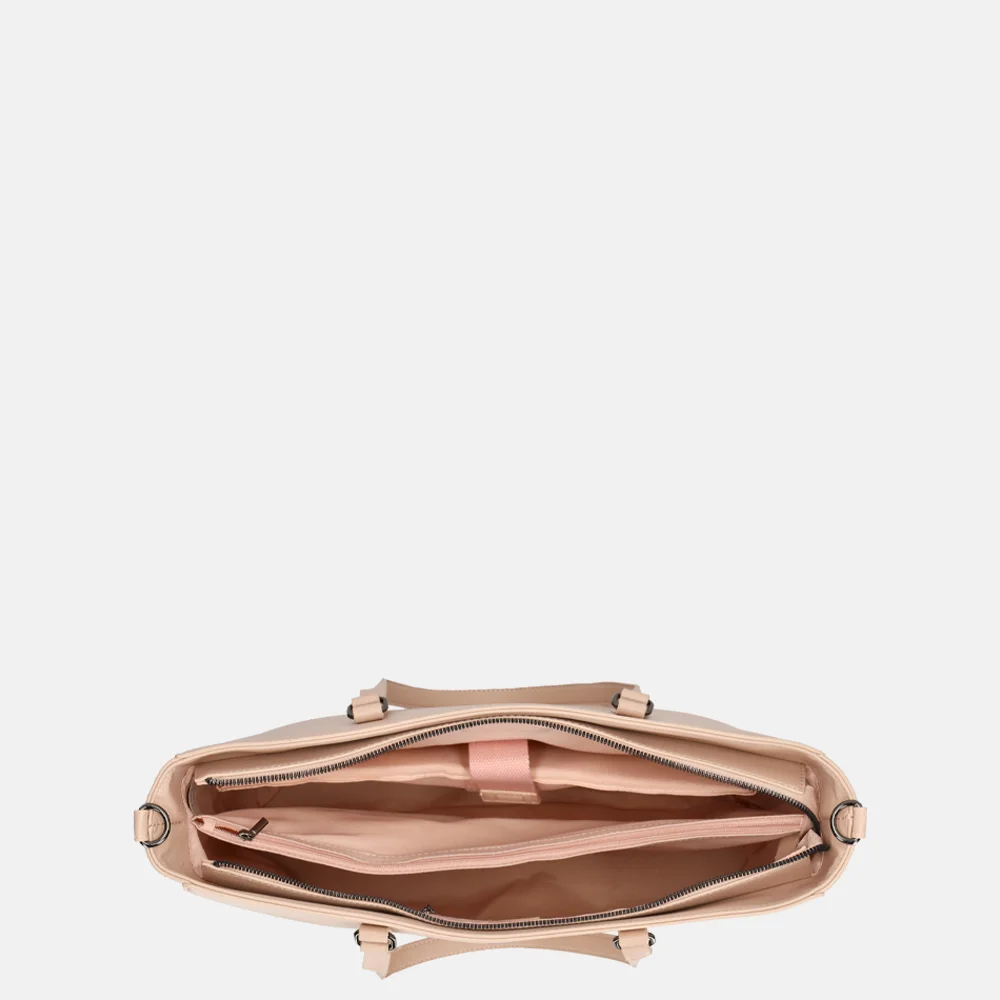 Duifhuizen Saffiano shopper L oudroze bij Duifhuizen