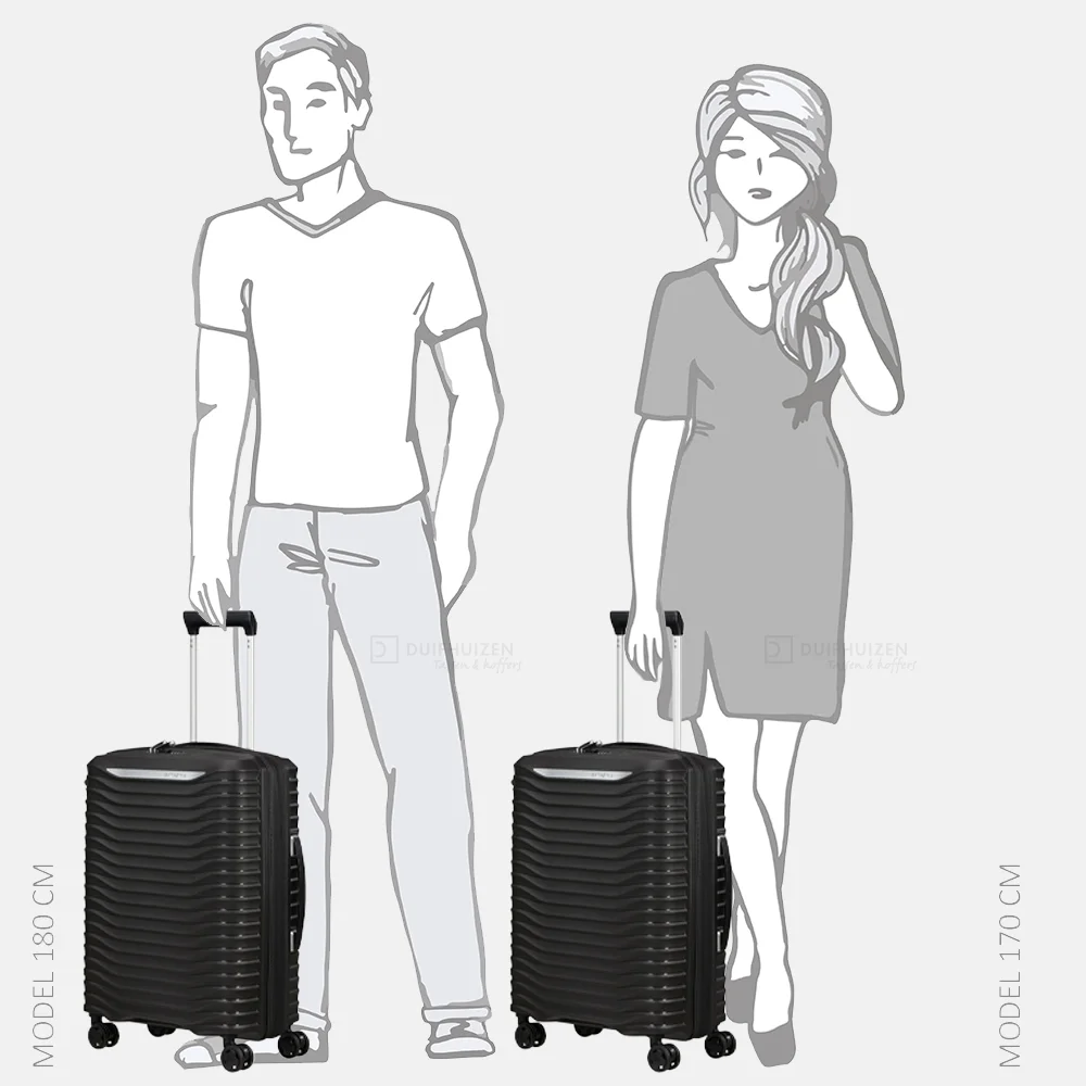 Samsonite Upscape spinner handbagagekoffer 55 cm black bij Duifhuizen