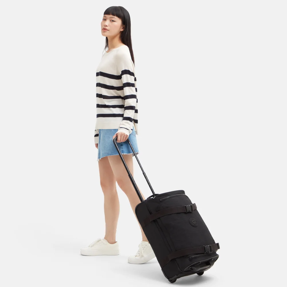 Kipling Aviana carry-on reistas op wielen S black noir bij Duifhuizen