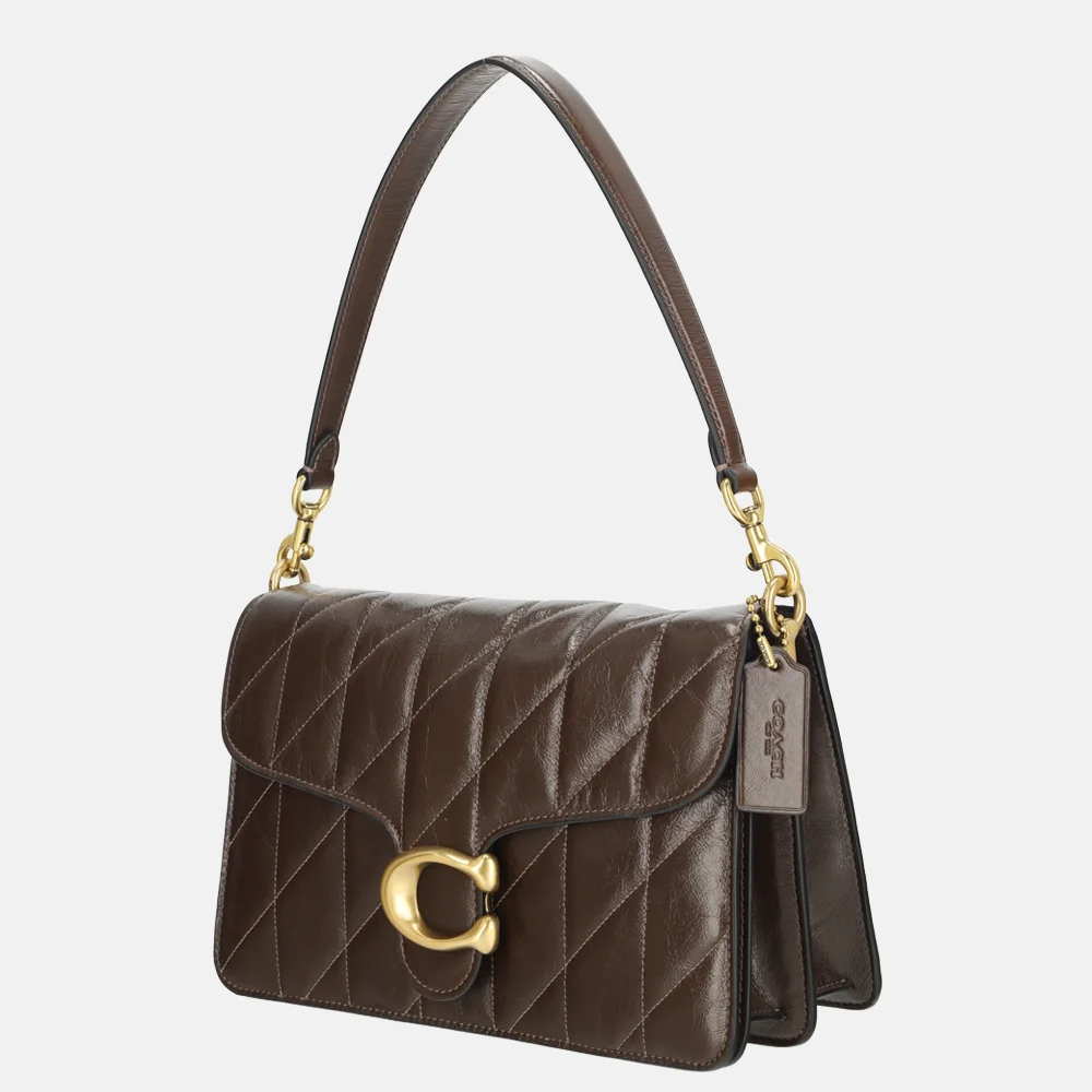 Coach Chain Quilted Tabby schoudertas glazed maple bij Duifhuizen