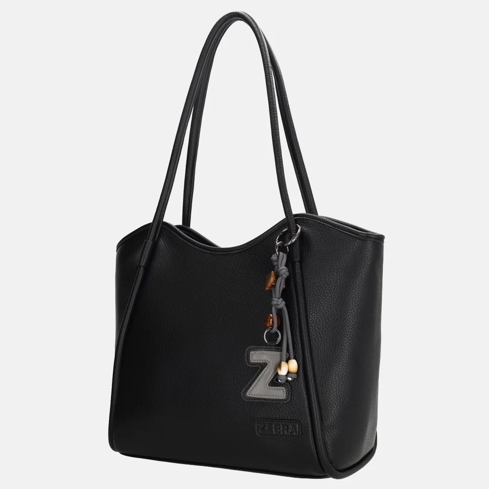 Zebra Trends Sofie shopper met laptopvak 13 inch zwart bij Duifhuizen