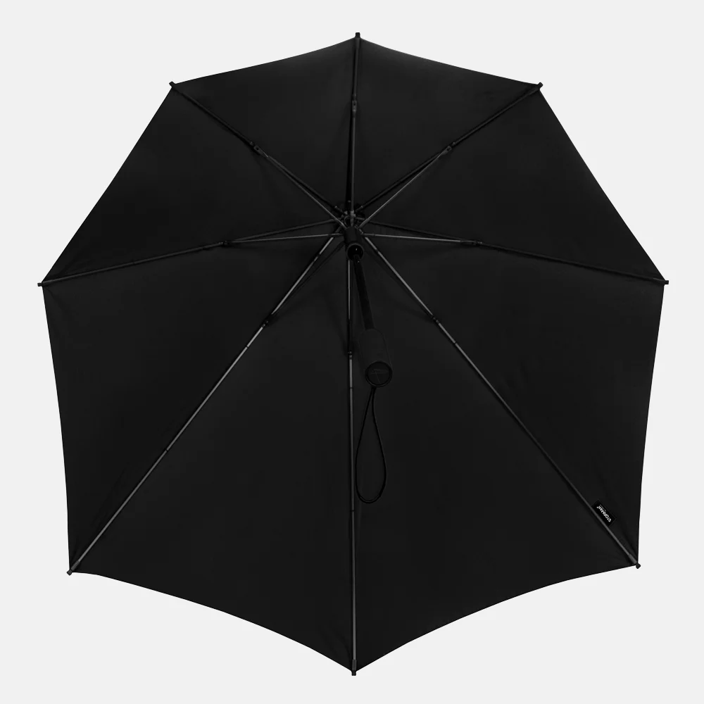 Impliva (storm)stokparaplu zwart bij Duifhuizen