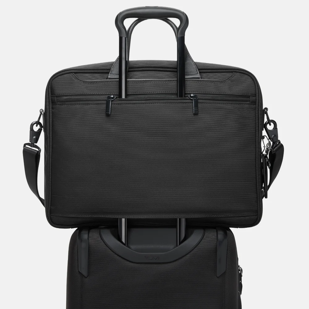 Tumi Alpha Briefcase laptoptas L 17 inch black bij Duifhuizen