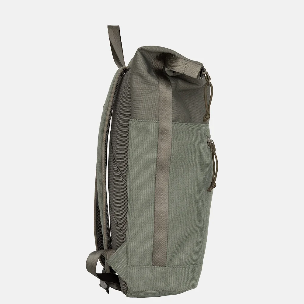New Rebels New York rugzak rolltop 13 inch sage green bij Duifhuizen
