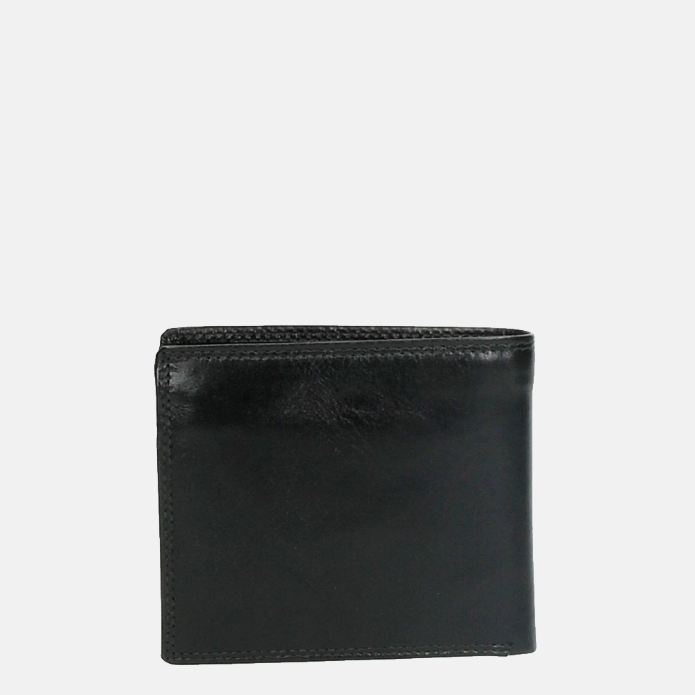 Gio Gini billfold portemonnee S zwart bij Duifhuizen