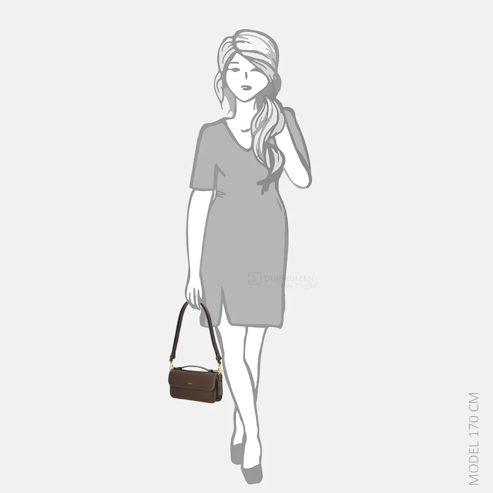 Coach Elora top handle crossbody tas maple bij Duifhuizen