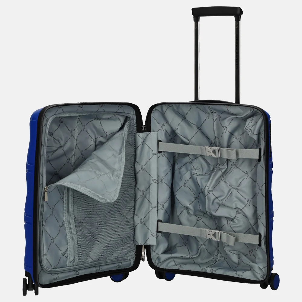 Enrico Benetti Kingston handbagage koffer 55 cm sky blauw bij Duifhuizen