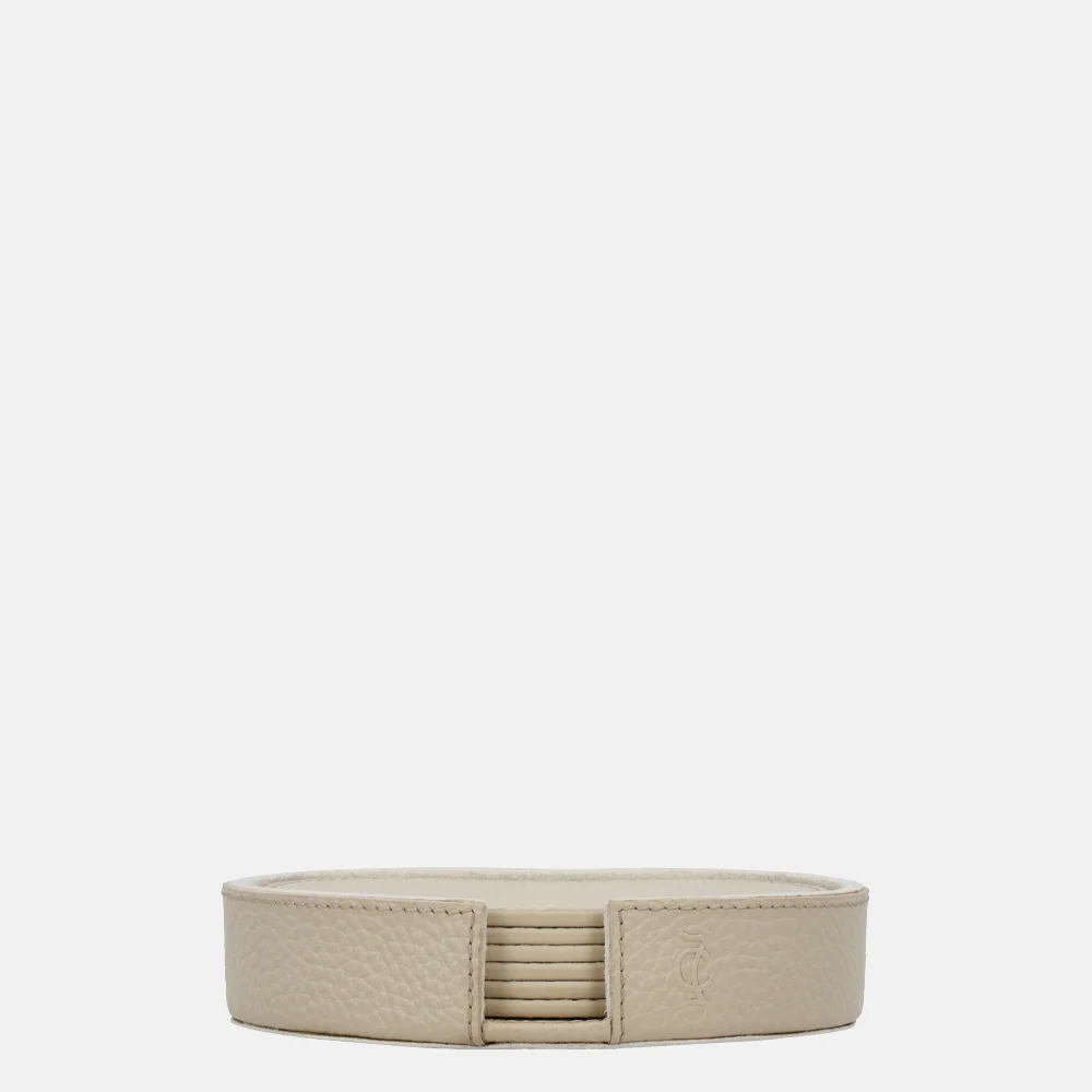 Chamada Esther Kidney onderzetters effen beige
