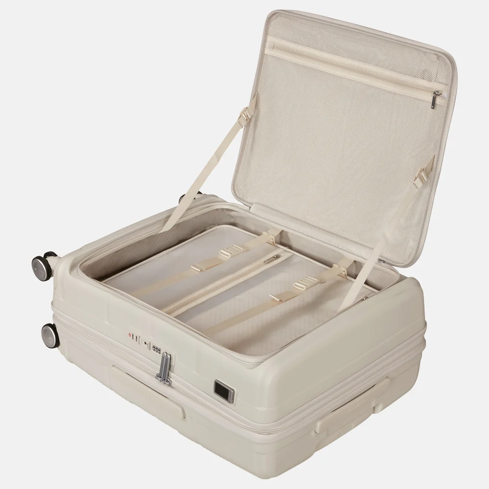 Samsonite Paralux HS Spinner reiskoffer expendable 67 cm stone grey bij Duifhuizen