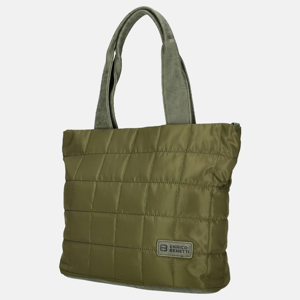 Enrico Benetti Demi shopper olijfgroen bij Duifhuizen