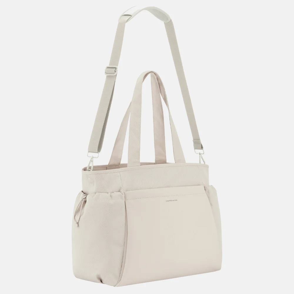 Kapten & Son Hellvi shopper/weekendtas sandstone bij Duifhuizen