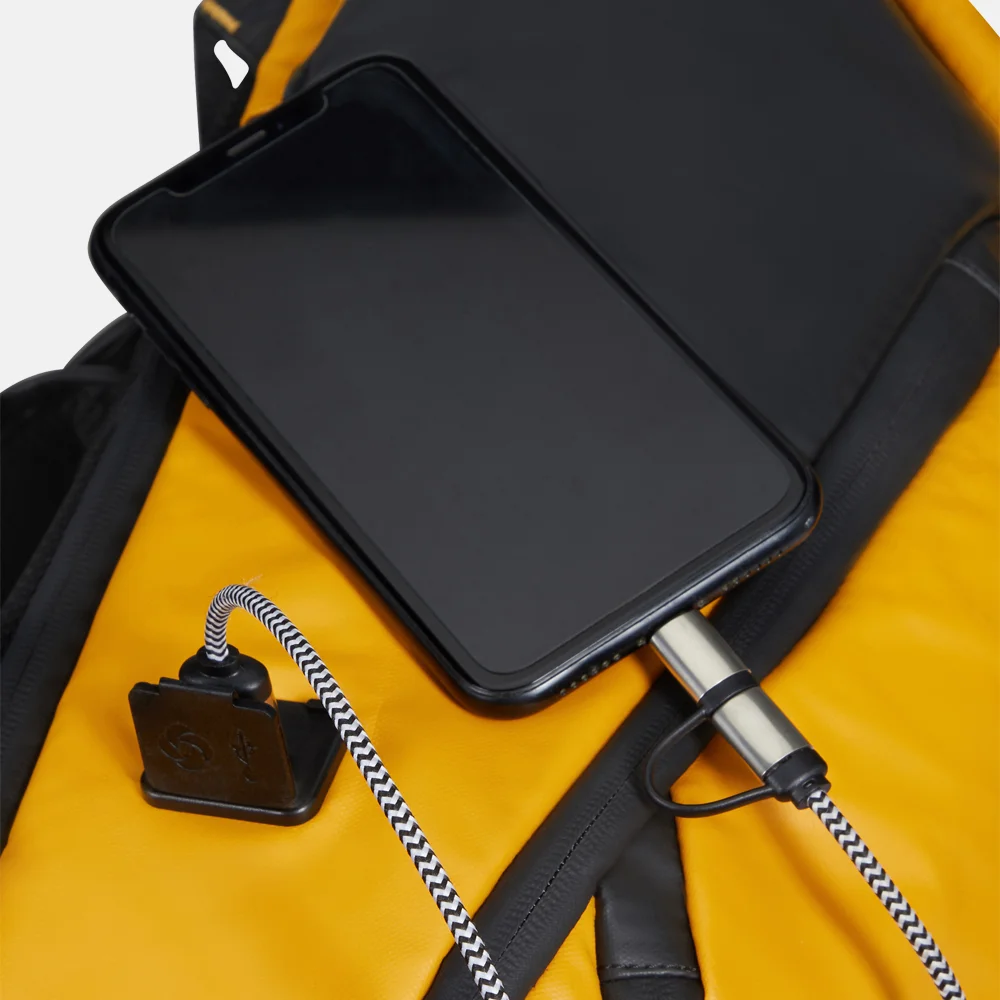 Samsonite Urban USB ecodiver rugzak M yellow bij Duifhuizen