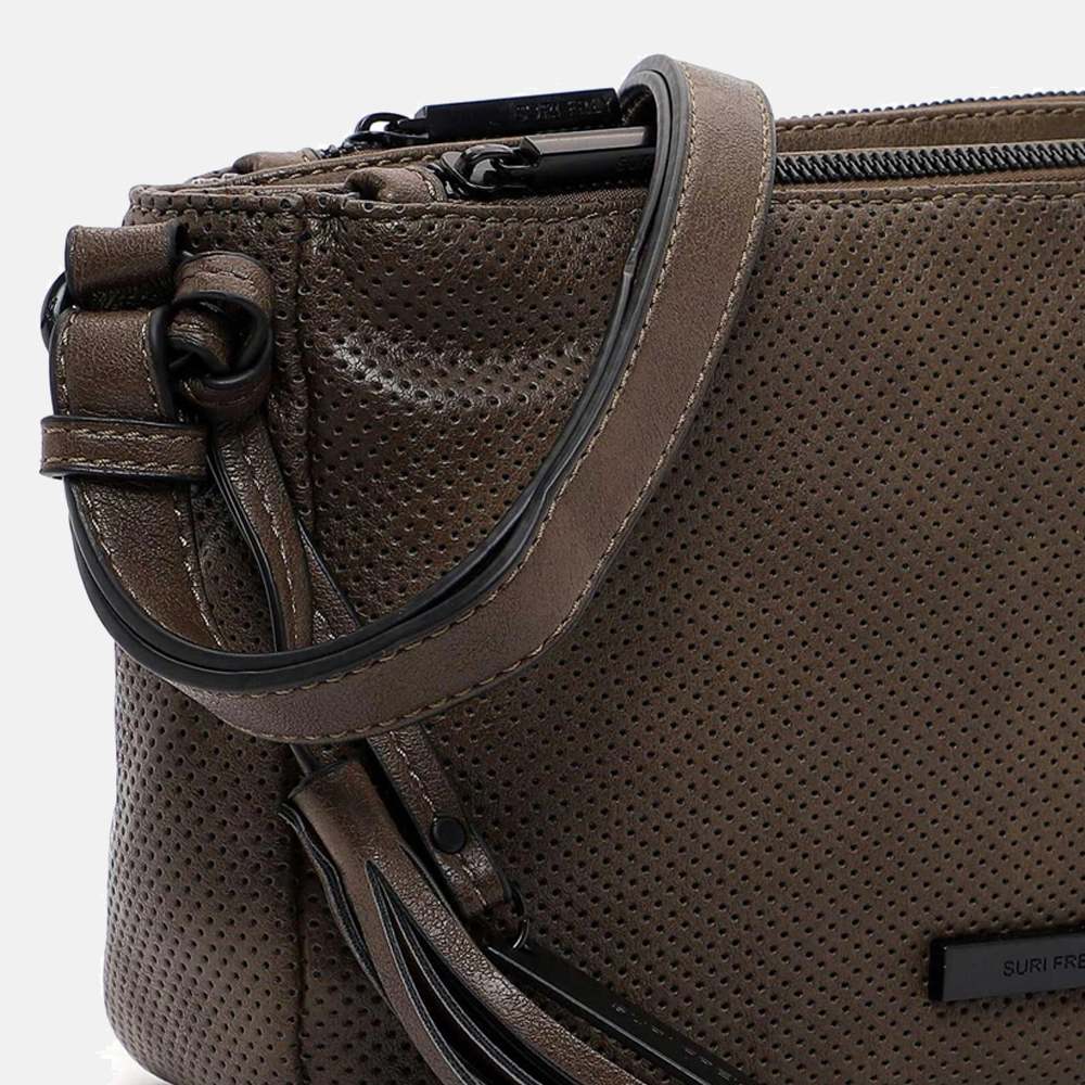 Suri Frey Celly crossbody tas mud bij Duifhuizen
