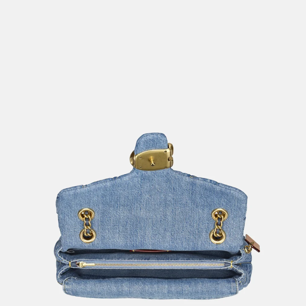 Coach Tabby Quilted schoudertas 26' denim indigo bij Duifhuizen