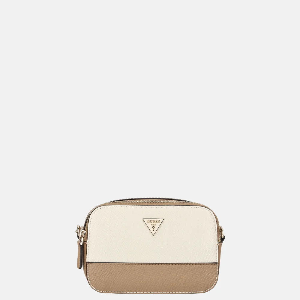 Guess Noelle II camera crossbody tas tan multi bij Duifhuizen