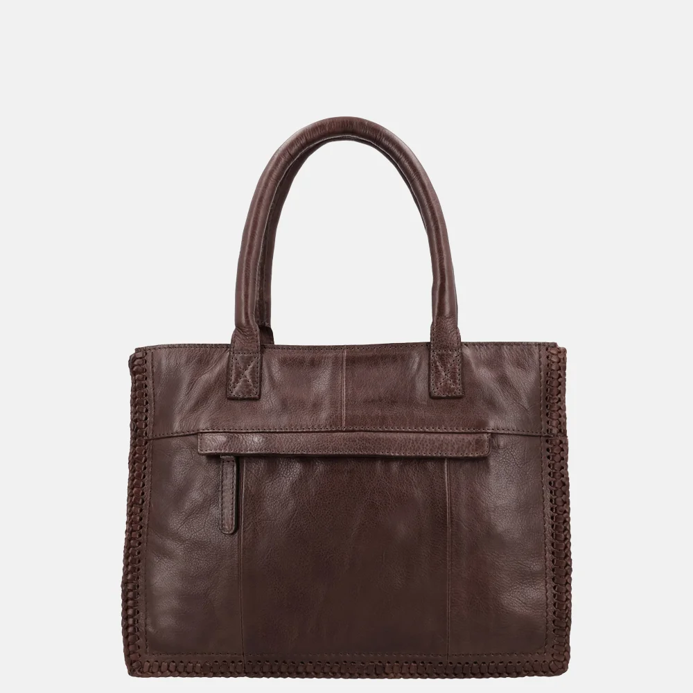 Hide & Stitches Country handtas M donkerbruin bij Duifhuizen